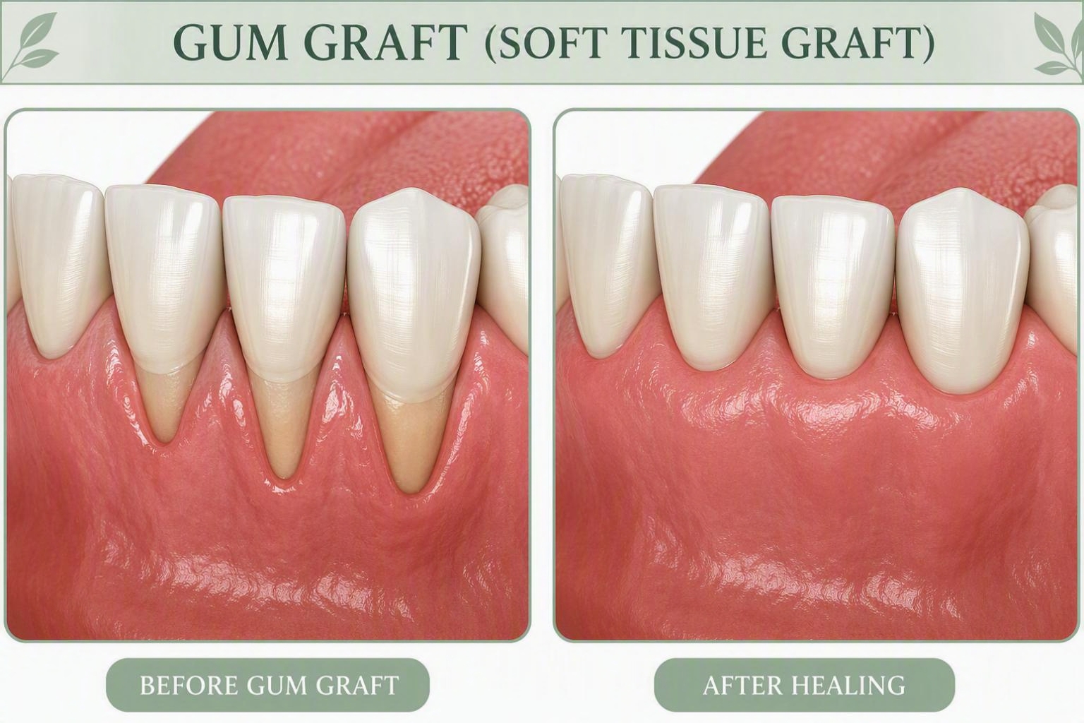 Gum and bone grafting